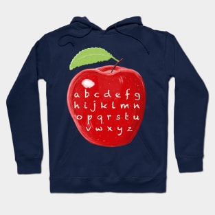 Teacher's Alphabet Abc Apple Hoodie